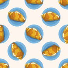 sea animal shell cartoon seamless pattern