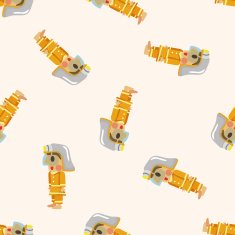 firefighter seamless pattern N2