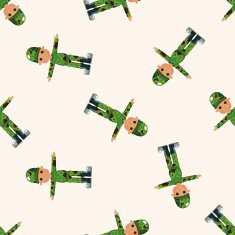 people theme soldier seamless pattern N2