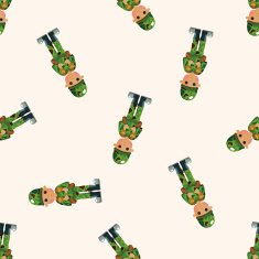 people theme soldier seamless pattern N5