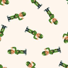 people theme soldier seamless pattern N8