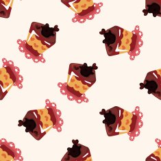 decorating cake seamless pattern N2