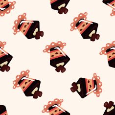 decorating cake seamless pattern N3