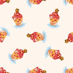 decorating cake seamless pattern N6