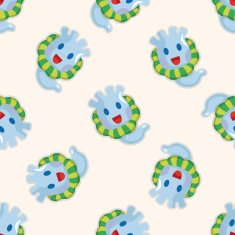 bizarre monster seamless pattern N4