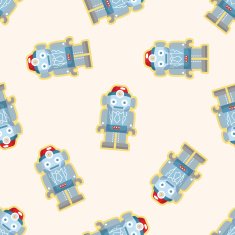 Robot seamless pattern N9