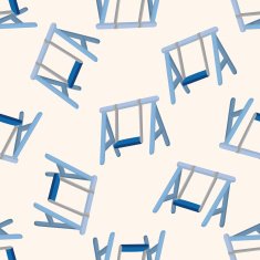 Amusement park facilities seamless pattern N6