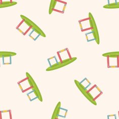 Amusement park facilities seamless pattern N15
