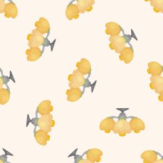 Home appliances theme lamp seamless pattern