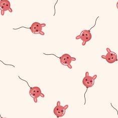 Amusement park balloons seamless pattern N2
