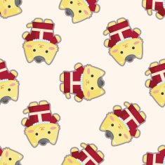 cat cartoon seamless pattern N3