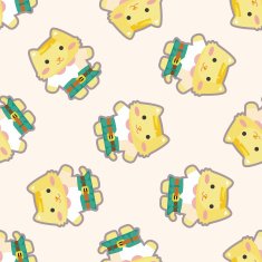 cat cartoon seamless pattern N5