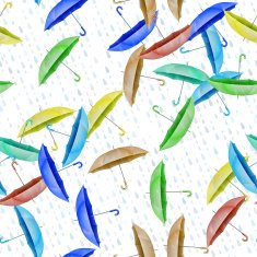 Rainy Day Seamless Pattern EPS 10