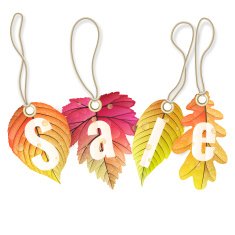Autumn sale tags EPS 10