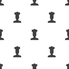 chef vector seamless pattern