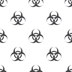 bio hazard vector seamless pattern