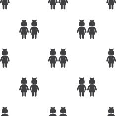 couple vector seamless pattern