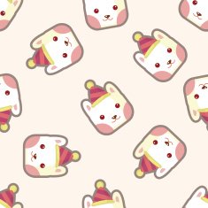 animal dog cartoon seamless pattern N3