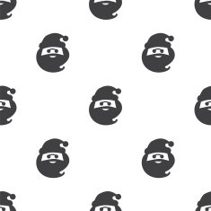 santa claus vector seamless pattern
