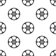video film vector seamless pattern