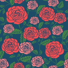 elegant seamless floral pattern with roses N3