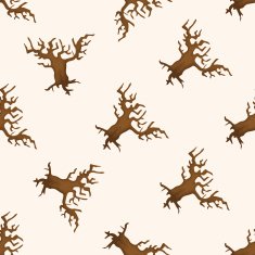 Halloween tree seamless pattern