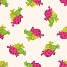 Halloween candy seamless pattern