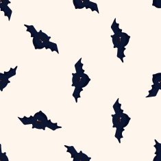 Halloween Bat Seamless Pattern N3