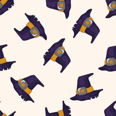 Halloween moon seamless pattern
