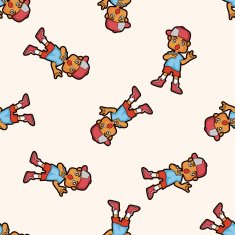 hip hop dancer seamless pattern N9