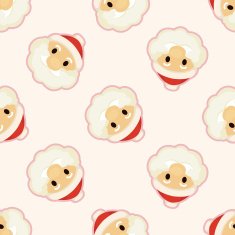 santa claus seamless pattern N10