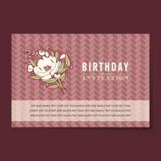 Beautiful vintage invitation cards layouts N44