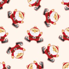 santa claus seamless pattern N12