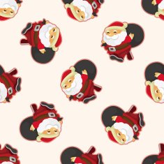 santa claus seamless pattern N17