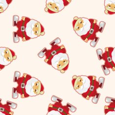 santa claus seamless pattern N19
