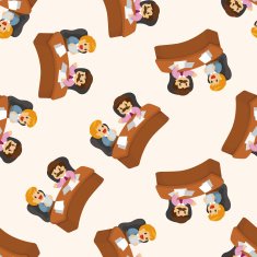 Office workers seamless pattern N70