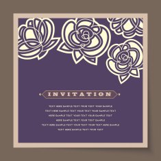 Beautiful vintage invitation cards layouts N48