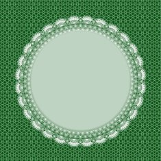 white lace frame with shadow