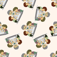 businessmean seamless pattern N3
