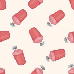 bathroom shampoo seamless pattern