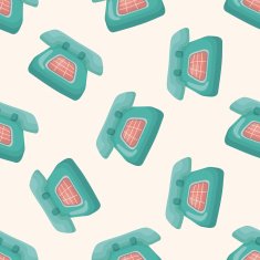 Telephone seamless pattern N13