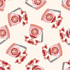 Telephone seamless pattern N15