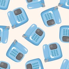 Telephone seamless pattern N16
