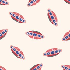 UFO seamless pattern N4