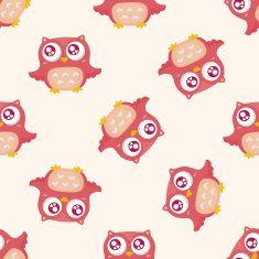 bird cartoon seamless pattern N2