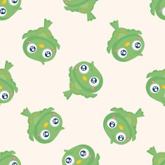 bird cartoon seamless pattern N6