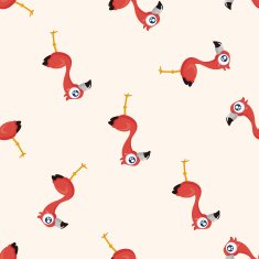 bird cartoon seamless pattern N8