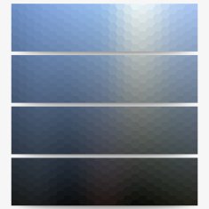 Abstract hexagonal headers set blurred design vector N10