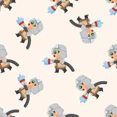 fireman seamless pattern N2