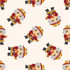fireman seamless pattern N3